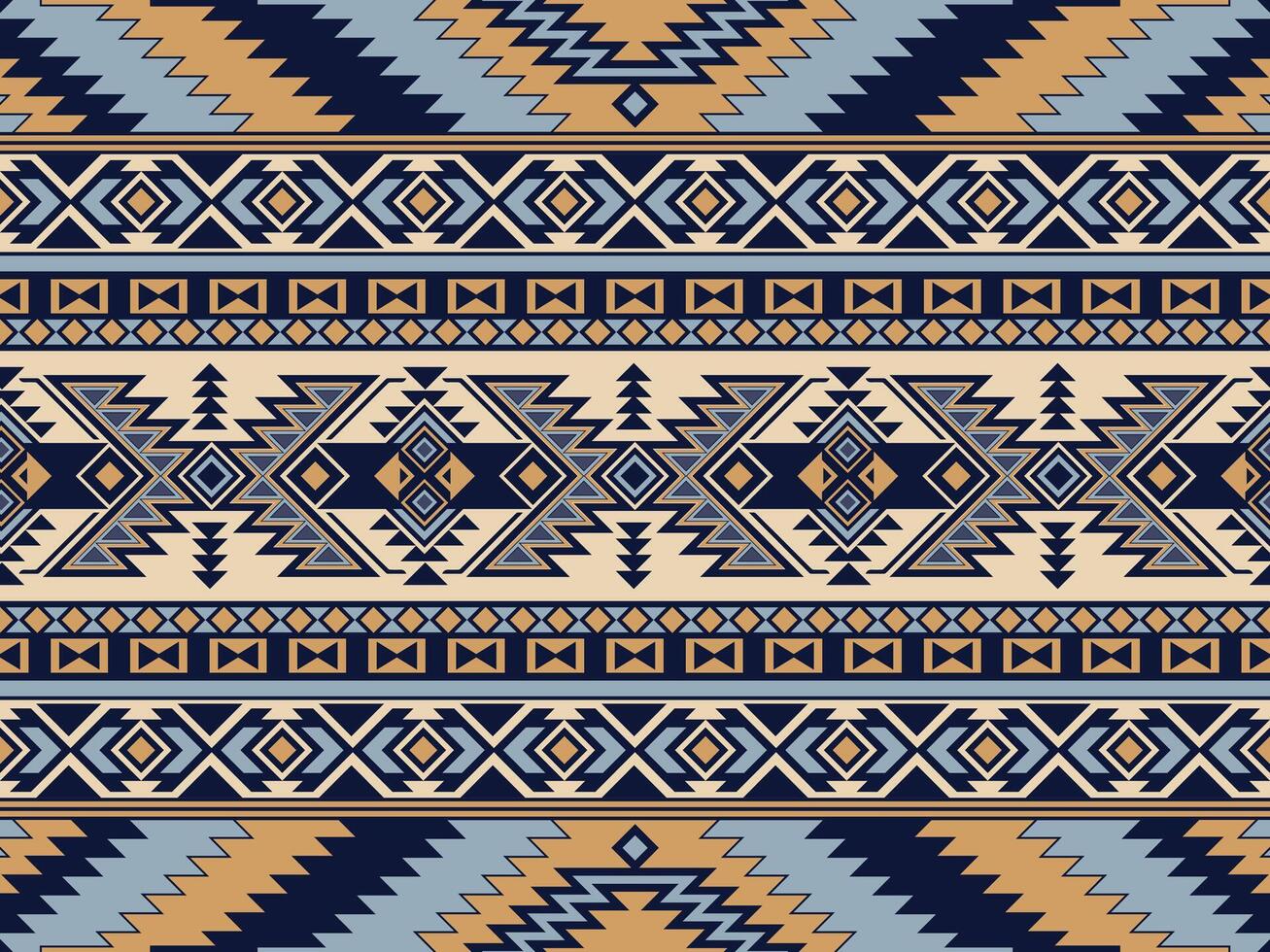 Native american indian ornament pattern geometric ethnic textile texture tribal aztec pattern navajo mexican fabric seamless decoration fashion vector