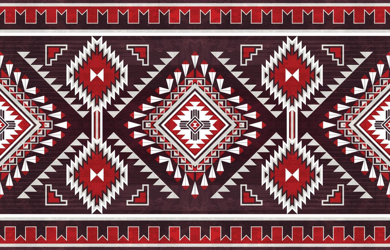 Native american indian ornament pattern geometric ethnic textile texture tribal aztec pattern navajo mexican fabric seamless decoration fashion vector