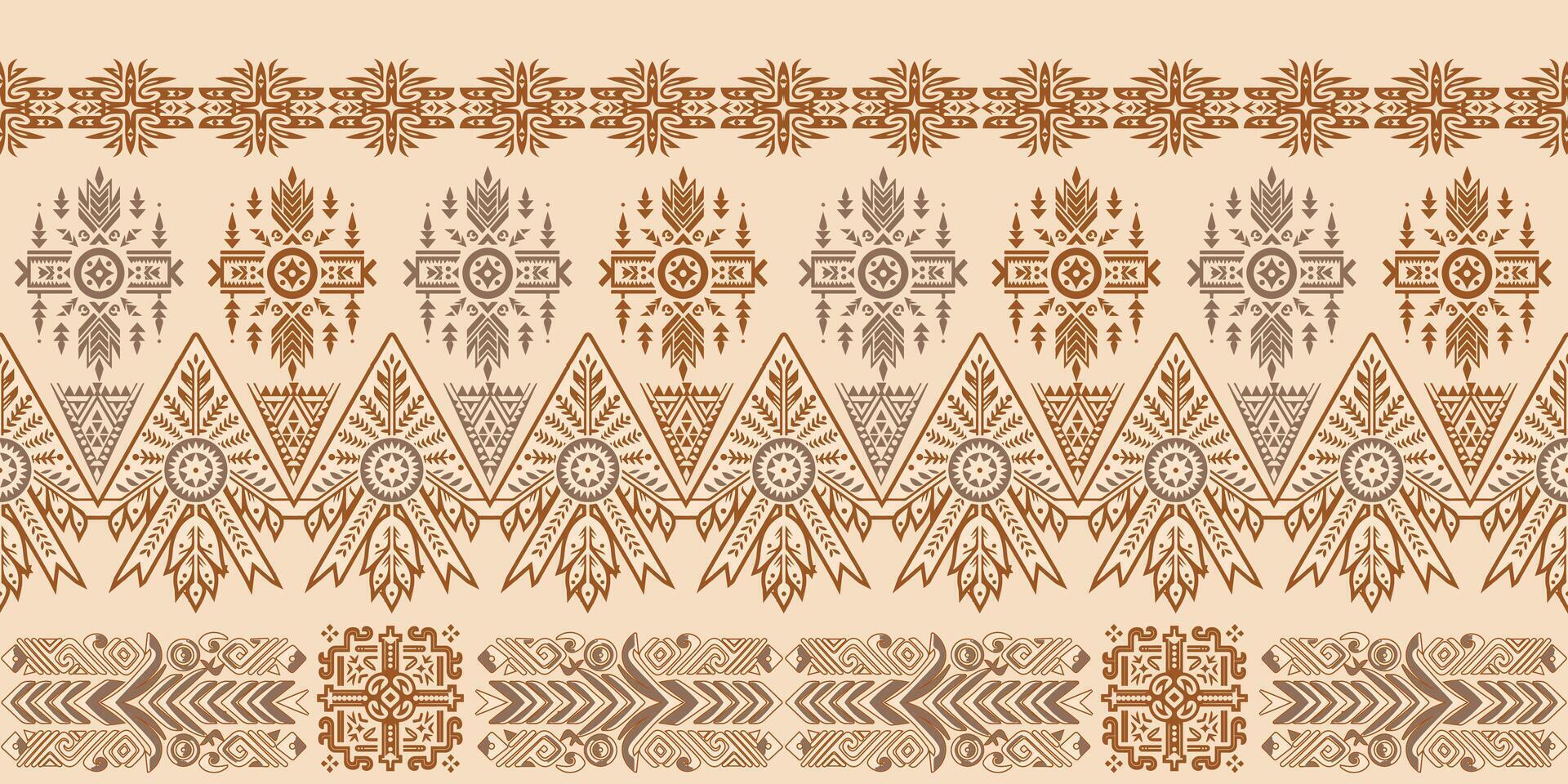 Native american indian ornament pattern geometric ethnic textile texture tribal aztec pattern navajo mexican fabric seamless decoration fashion vector