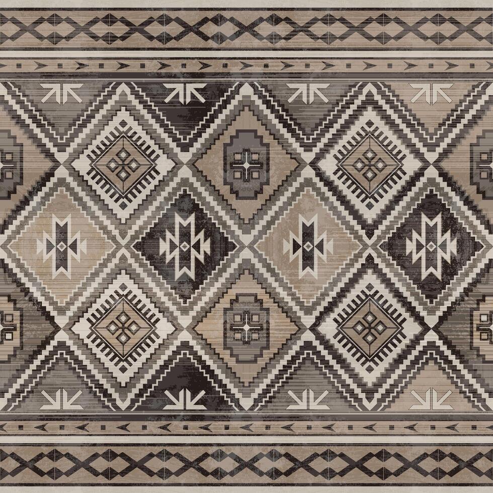 nativo americano indio ornamento modelo geométrico étnico textil textura tribal azteca modelo navajo mexicano tela sin costura decoración Moda vector