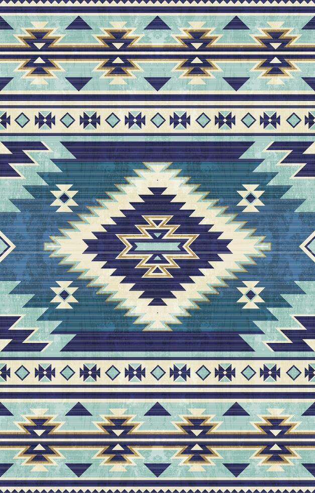 Native american indian ornament pattern geometric ethnic textile texture tribal aztec pattern navajo mexican fabric seamless decoration fashion vector