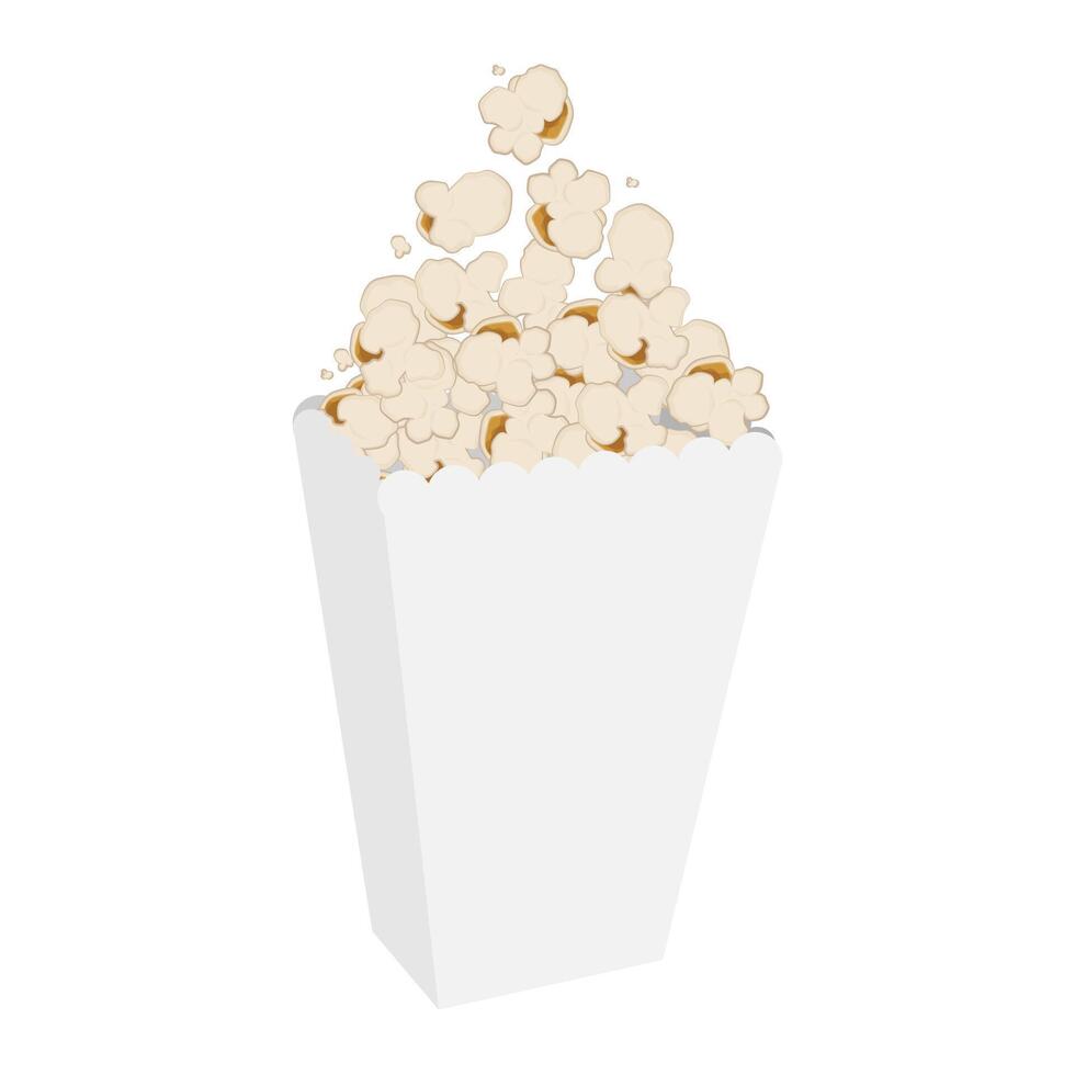 illustration logo Pop corn in a plain container vector