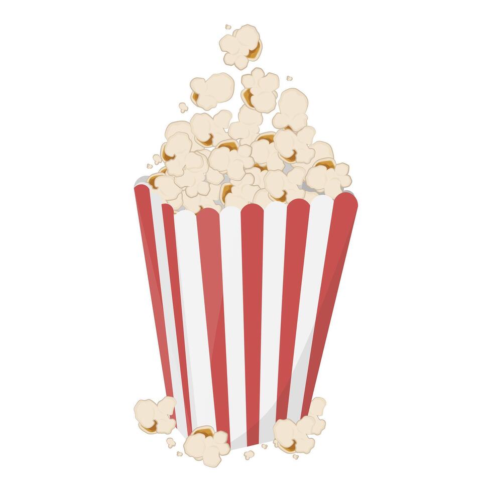 Logo illustration of salted popcorn vector