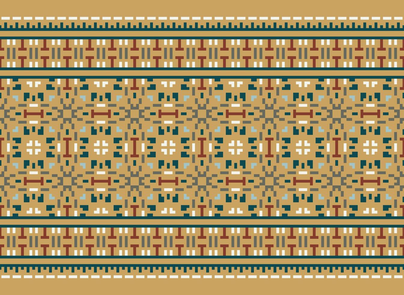 American ethnic native pattern.Traditional Navajo,Aztec,Apache,Southwest and Mexican style fabric pattern.Abstract motifs pattern.Design for fabric,clothing,blanket,carpet,woven,wrap,decoration vector