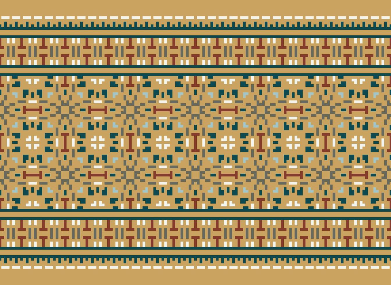 American ethnic native pattern.Traditional Navajo,Aztec,Apache,Southwest and Mexican style fabric pattern.Abstract motifs pattern.Design for fabric,clothing,blanket,carpet,woven,wrap,decoration vector