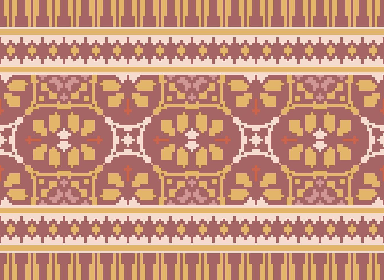 American ethnic native pattern.Traditional Navajo,Aztec,Apache,Southwest and Mexican style fabric pattern.Abstract motifs pattern.Design for fabric,clothing,blanket,carpet,woven,wrap,decoration vector