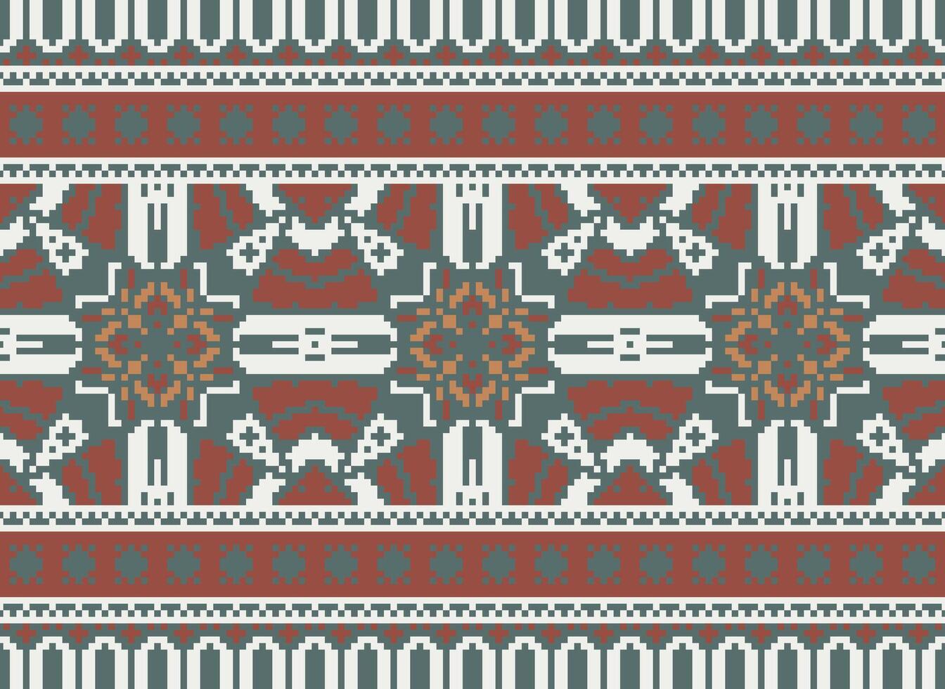americano étnico nativo patrón.tradicional Navajo,azteca,apache,suroeste y mexicano estilo tela patrón.abstracto motivos patrón de diseño para tela, ropa, manta, alfombra, tejido, envoltura, decoración vector