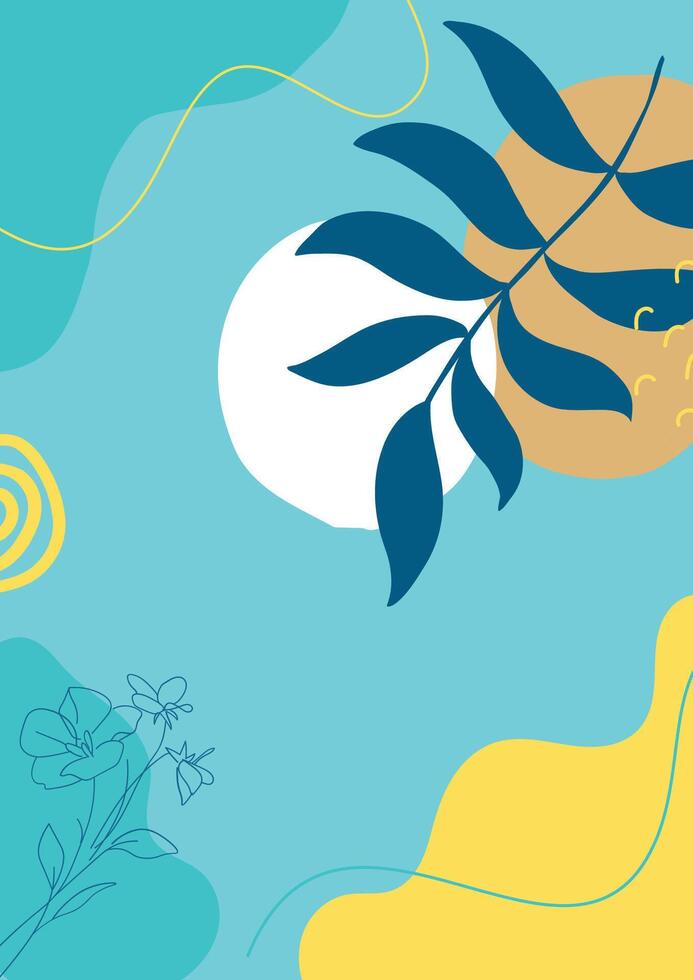 Abstract background with hand drawn shapes and lines. illustration for your design vector