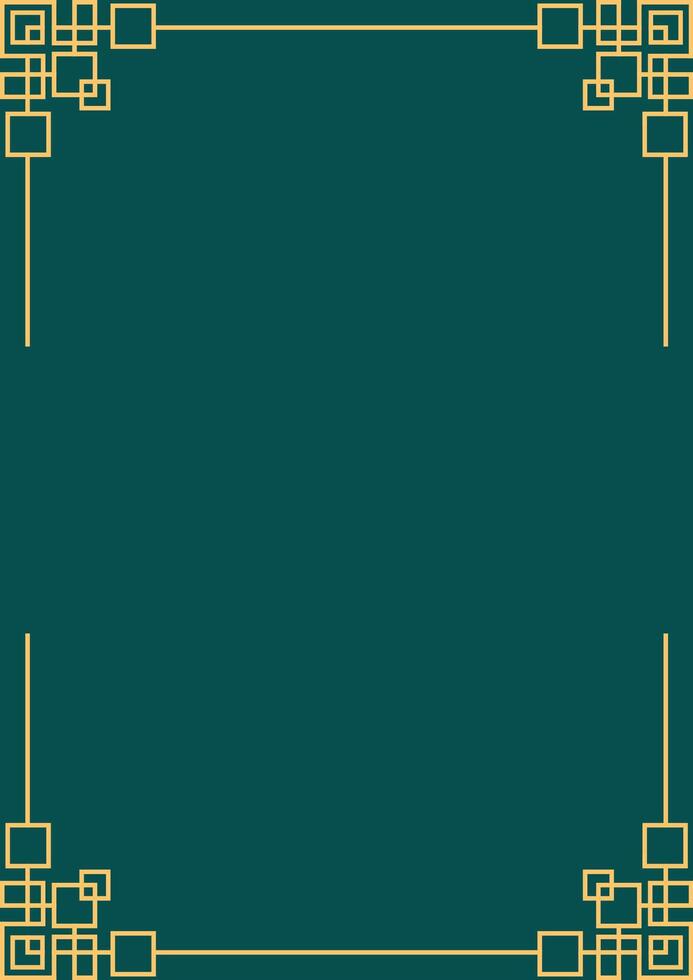 Art deco frame. Vintage linear border. Design a template for invitations, leaflets and greeting cards vector
