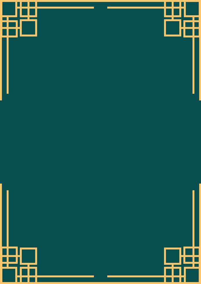 Art deco frame. Vintage linear border. Design a template for invitations, leaflets and greeting cards vector