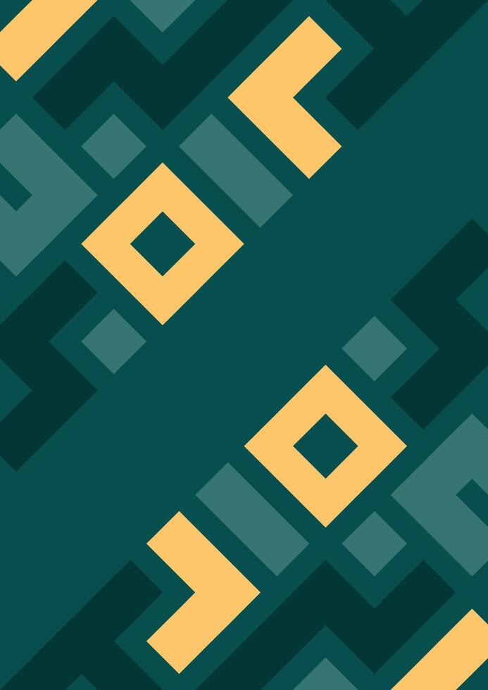 Geometric seamless pattern in retro style. abstract background Illustrations Green Colour vector