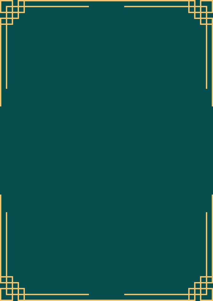 Art deco frame. Vintage linear border. Design a template for invitations, leaflets and greeting cards vector