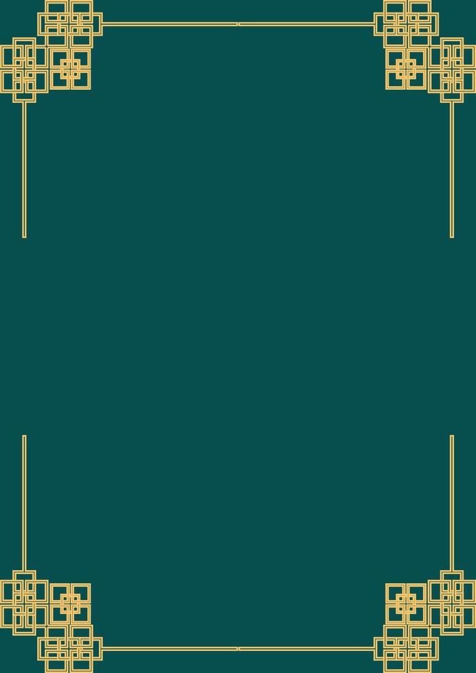 Art deco frame. Vintage linear border. Design a template for invitations, leaflets and greeting cards vector