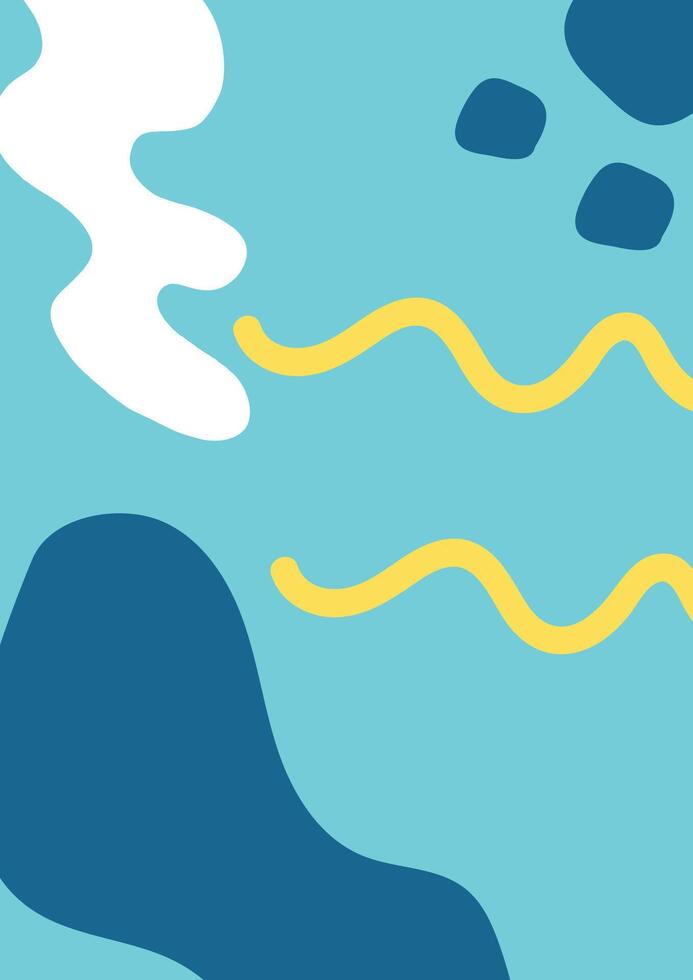 Abstract background with hand drawn shapes and lines. illustration for your design vector
