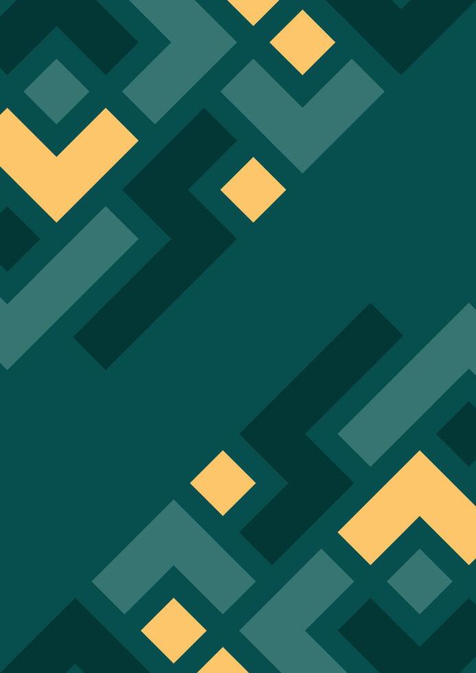 Geometric seamless pattern in retro style. abstract background Illustrations Green Colour vector