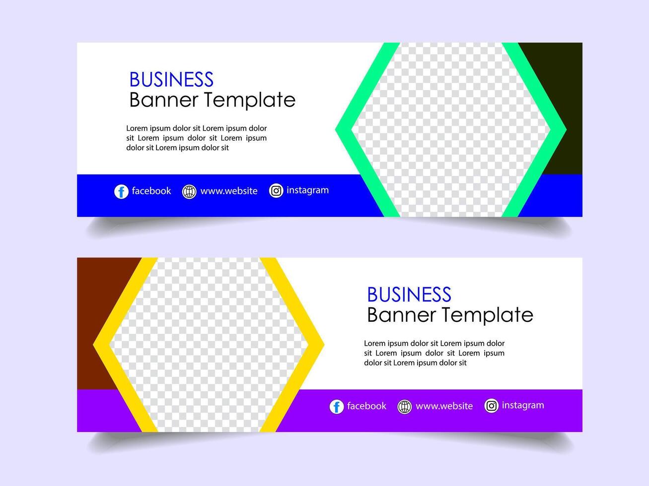 Creative corporate business marketing social media banner post template, Promotional banner for social media post, web banner and flyer, Sale banner for web and social media template vector