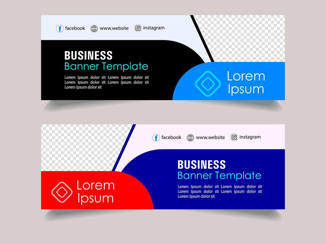 Creative corporate business marketing social media banner post template, Promotional banner for social media post, web banner and flyer, Sale banner for web and social media template vector