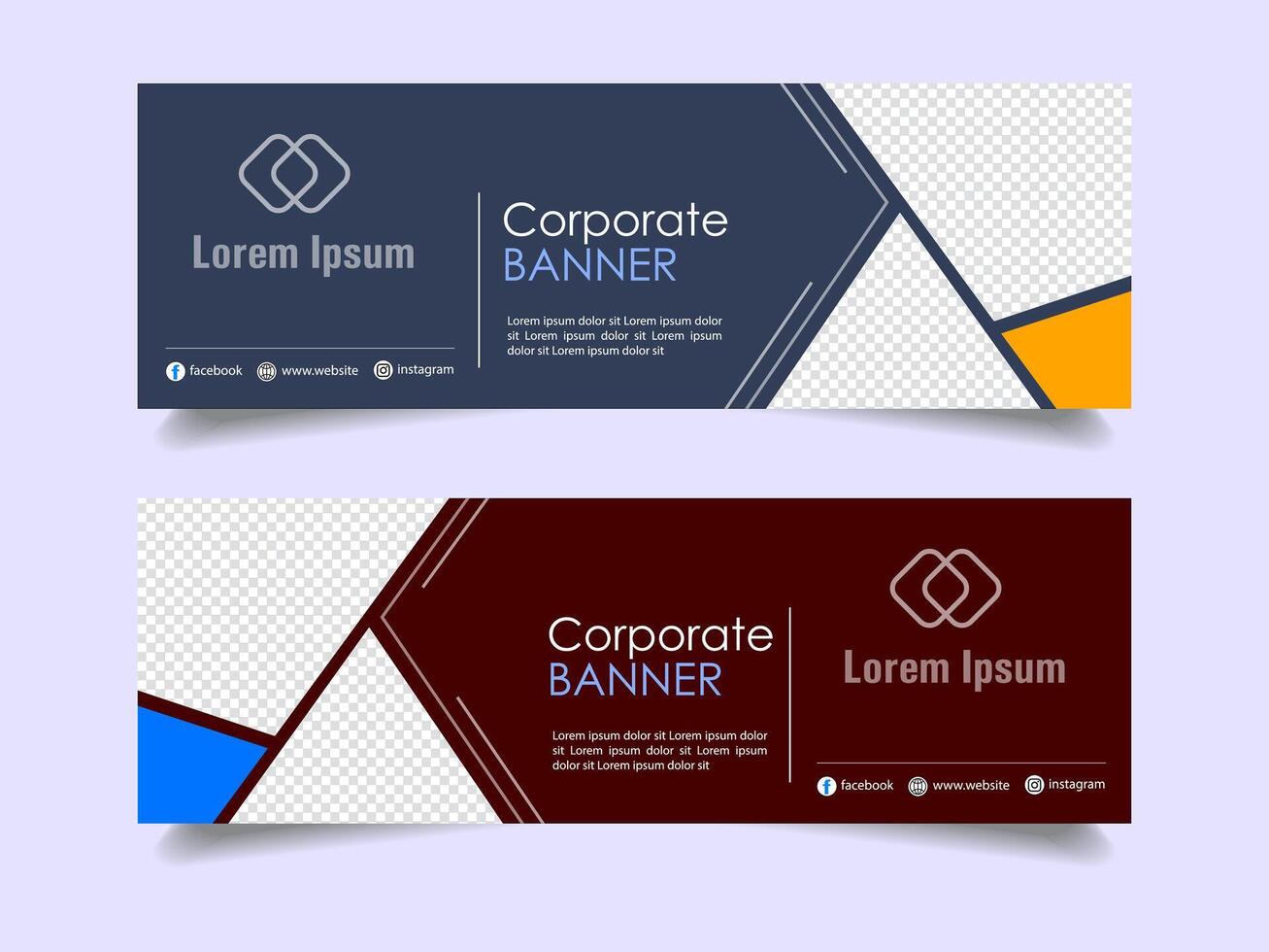 Creative corporate business marketing social media banner post template, Promotional banner for social media post, web banner and flyer, Sale banner for web and social media template vector