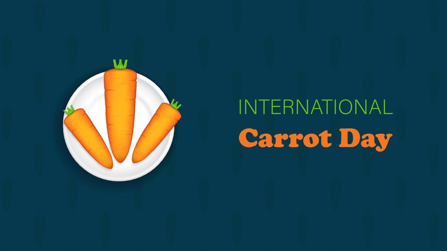 International carrot day design vector