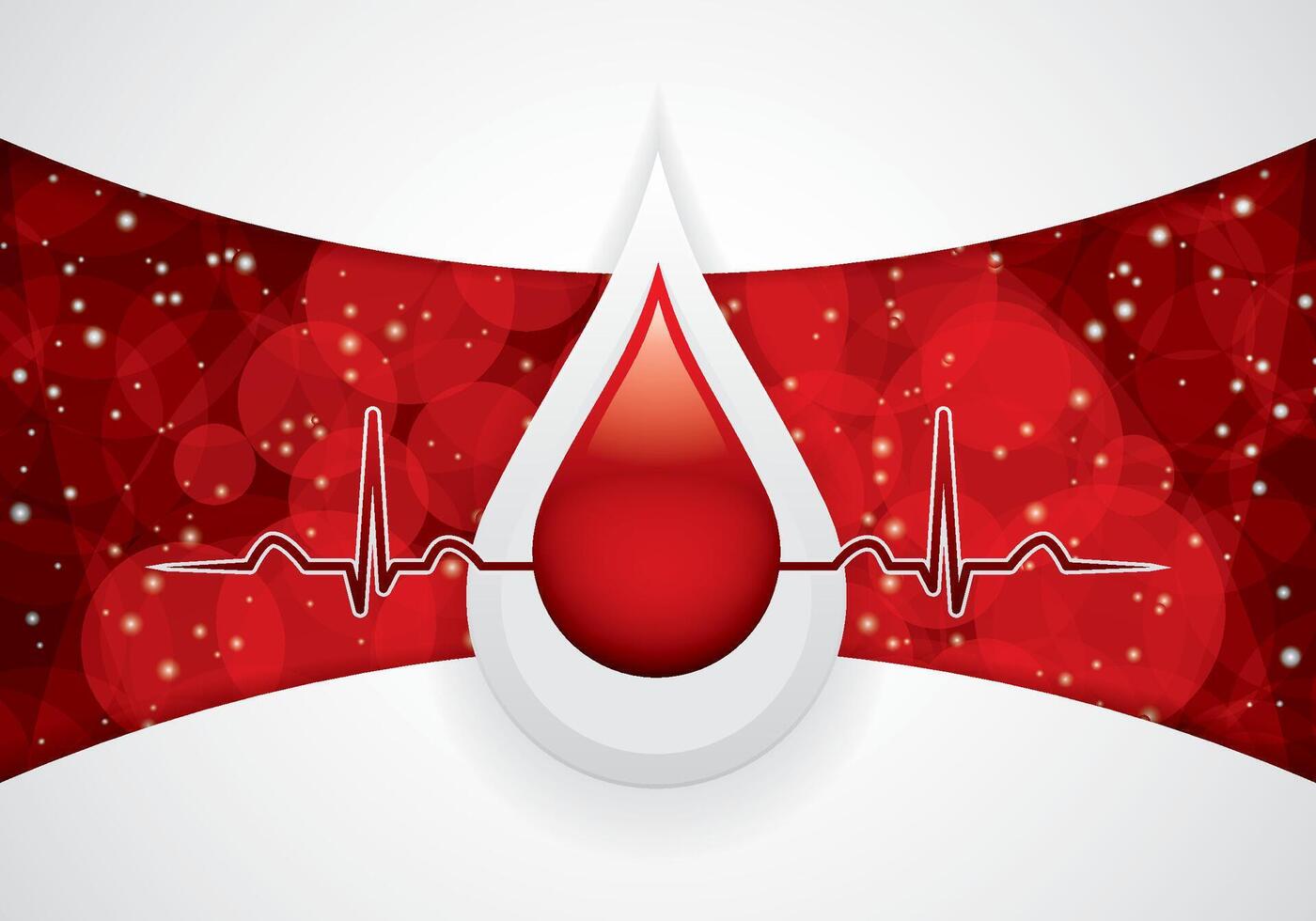 Blood donation concept design, illustration vector