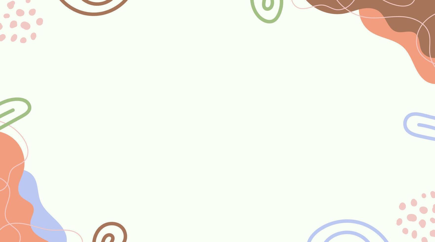 minimalist hand drawn background template vector