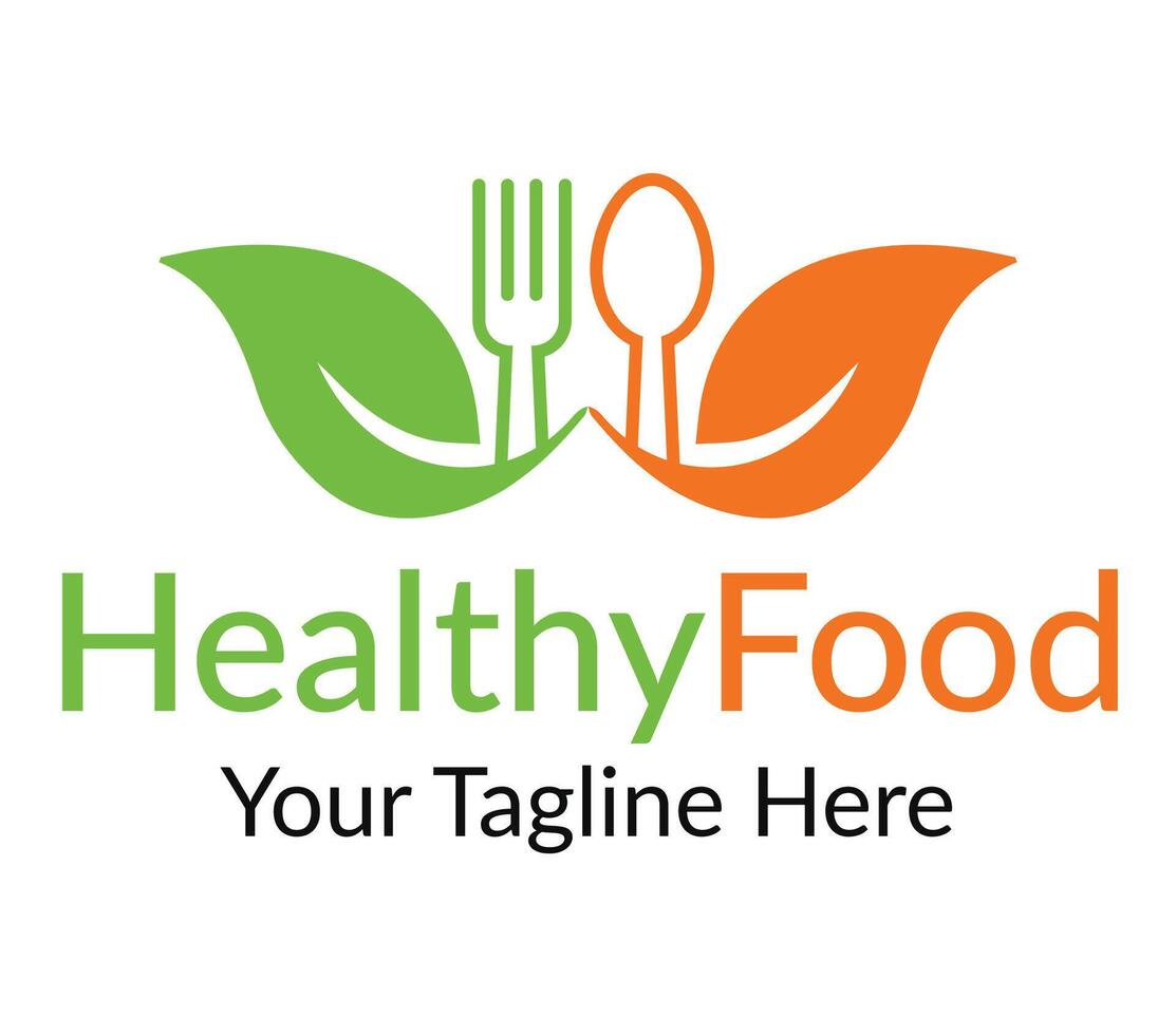 Health Food Logo design. vector