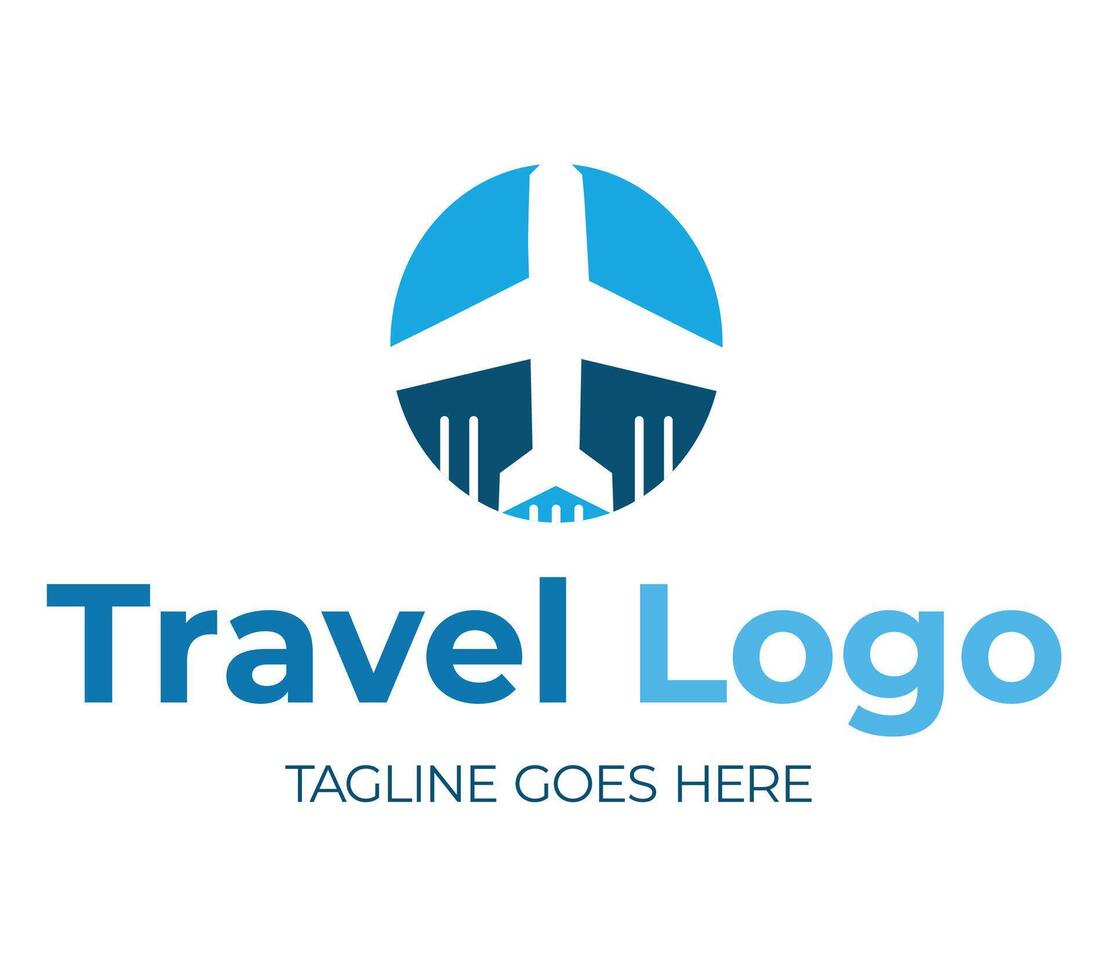 viaje agencia logo diseño. vector