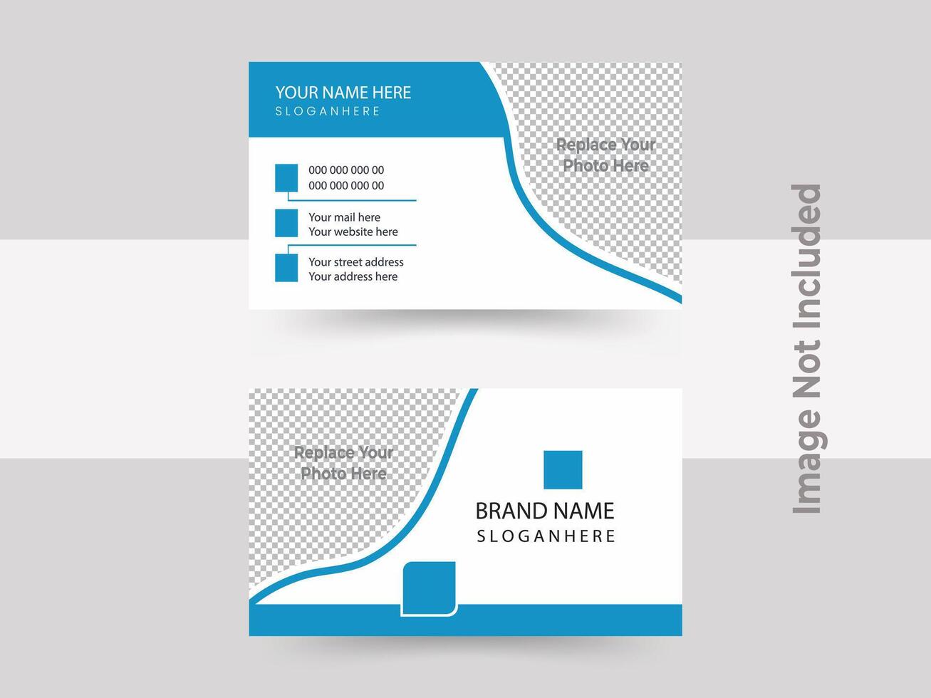 moderno negocio tarjeta impresión plantillas, doble cara negocio tarjeta diseño modelo. vector