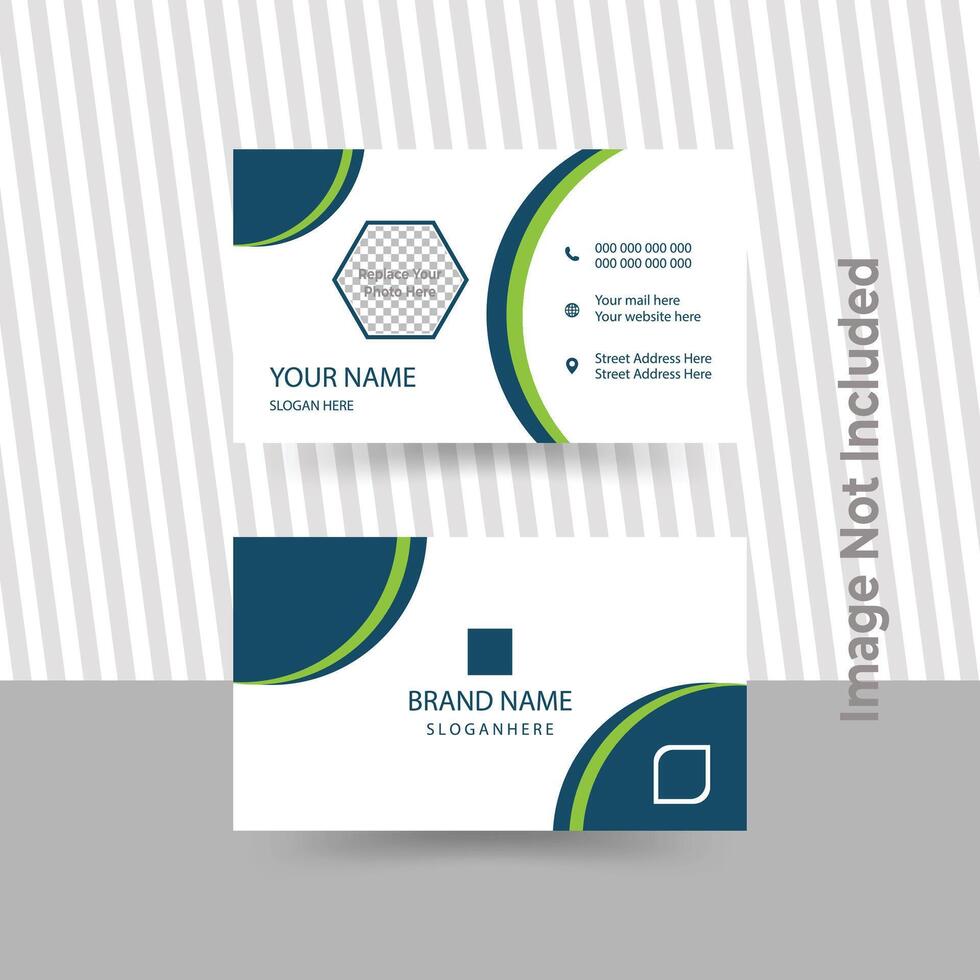 modern business card print templates, double-sided business card design template. vector