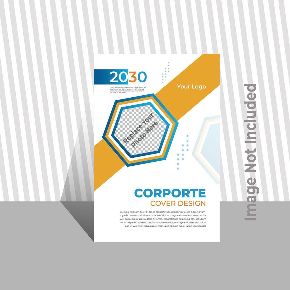 Modern book cover design vector