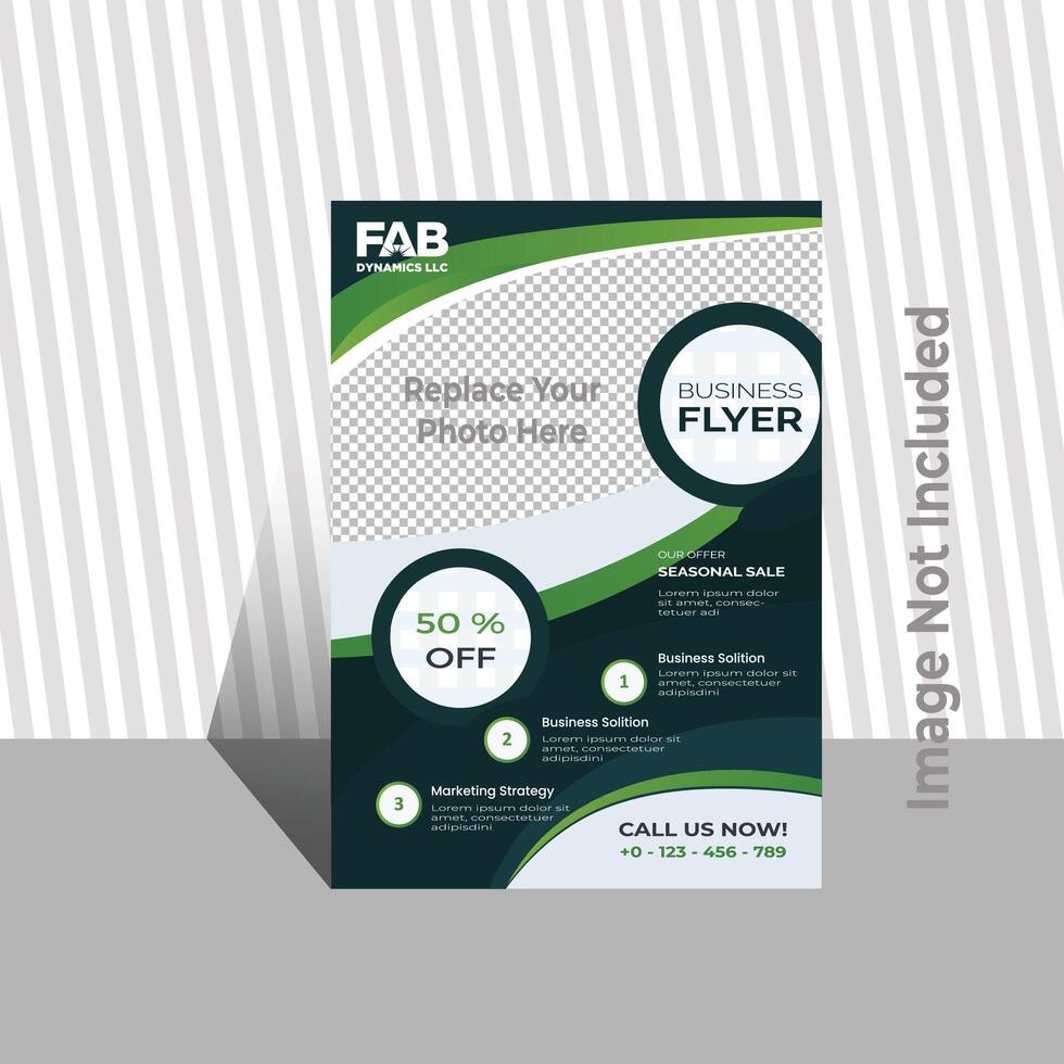 Corporate business flyer template design set. vector