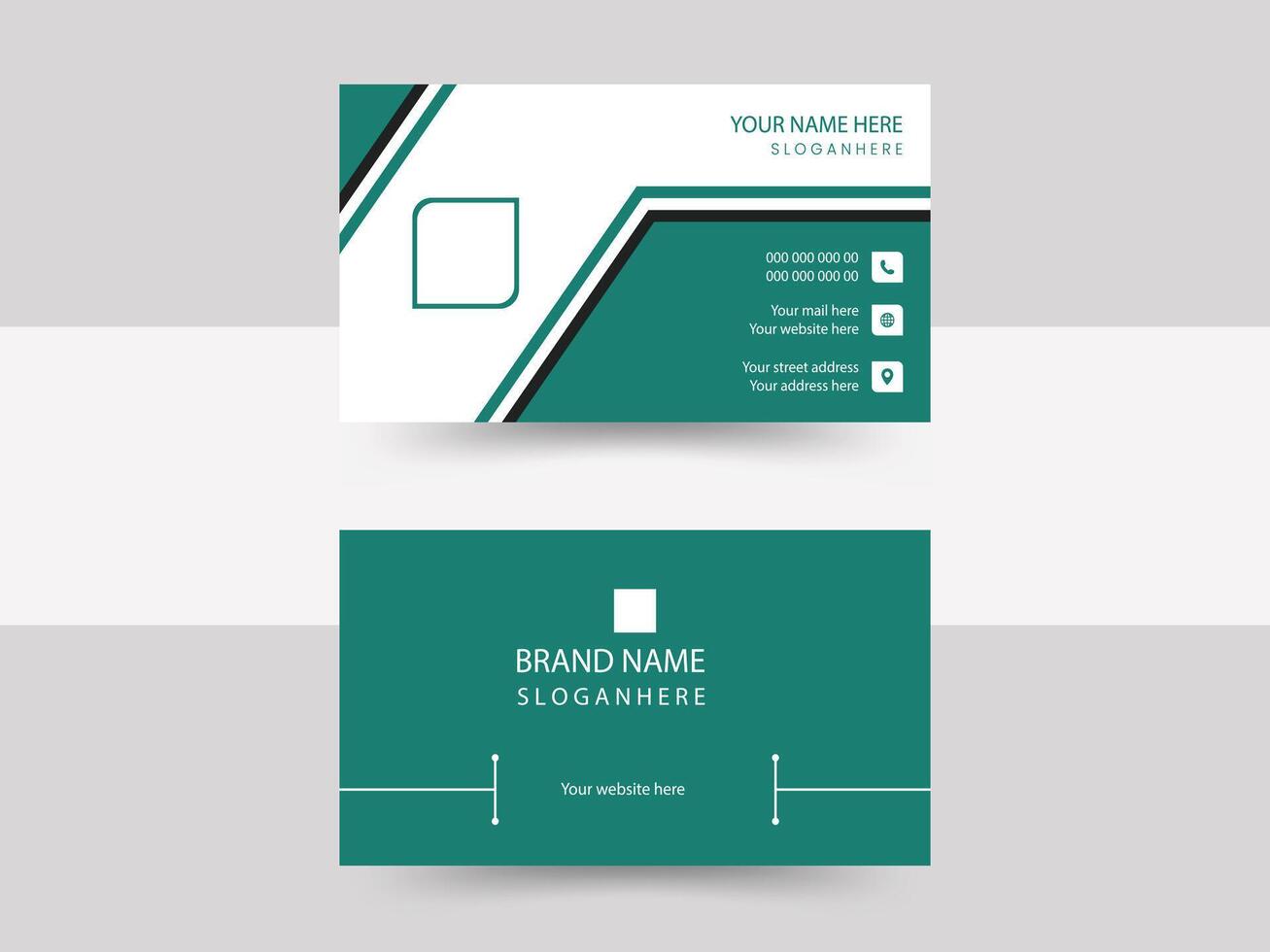 Modern Business Card Design vector