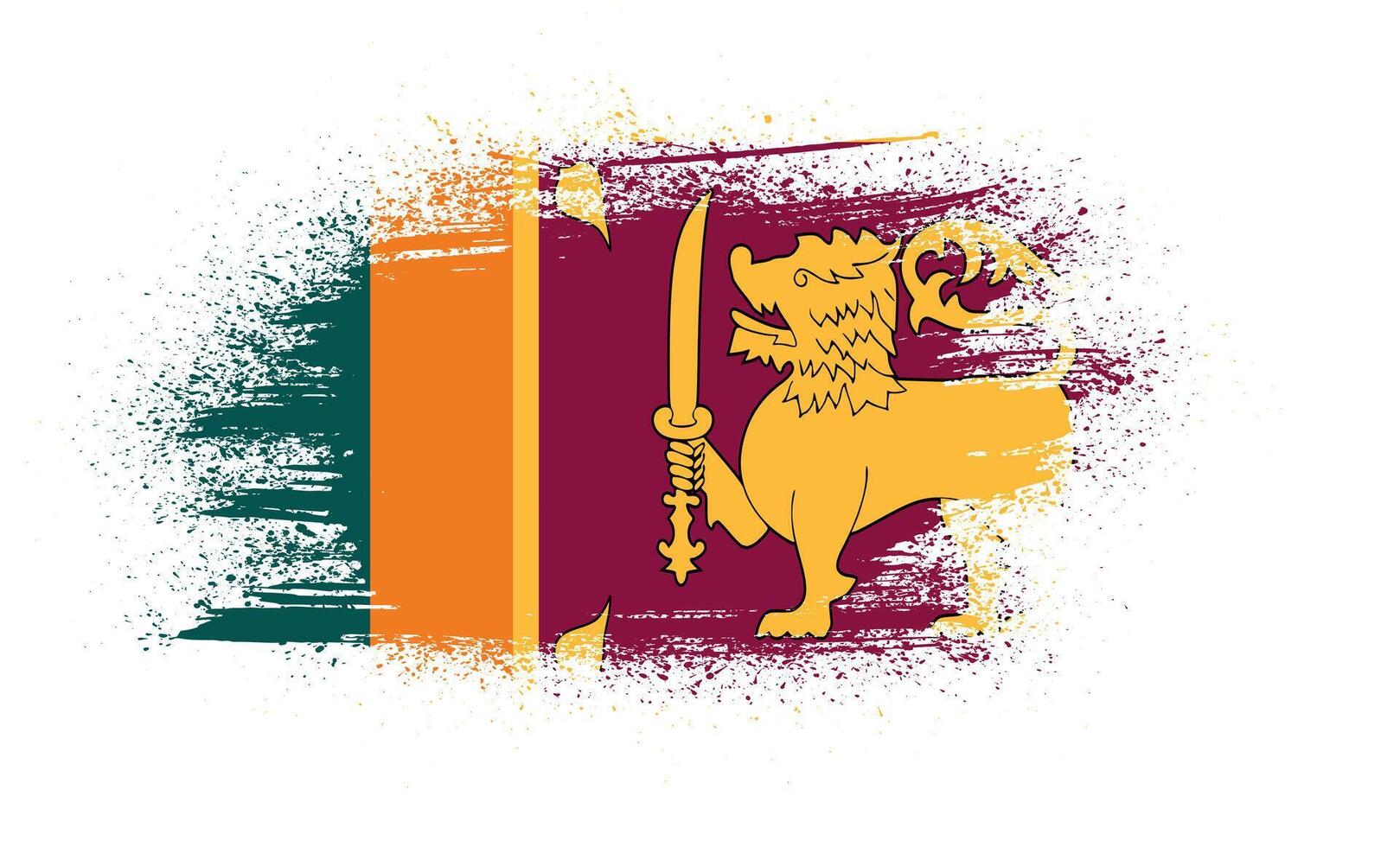 Sri Lanka flag Design LK vector