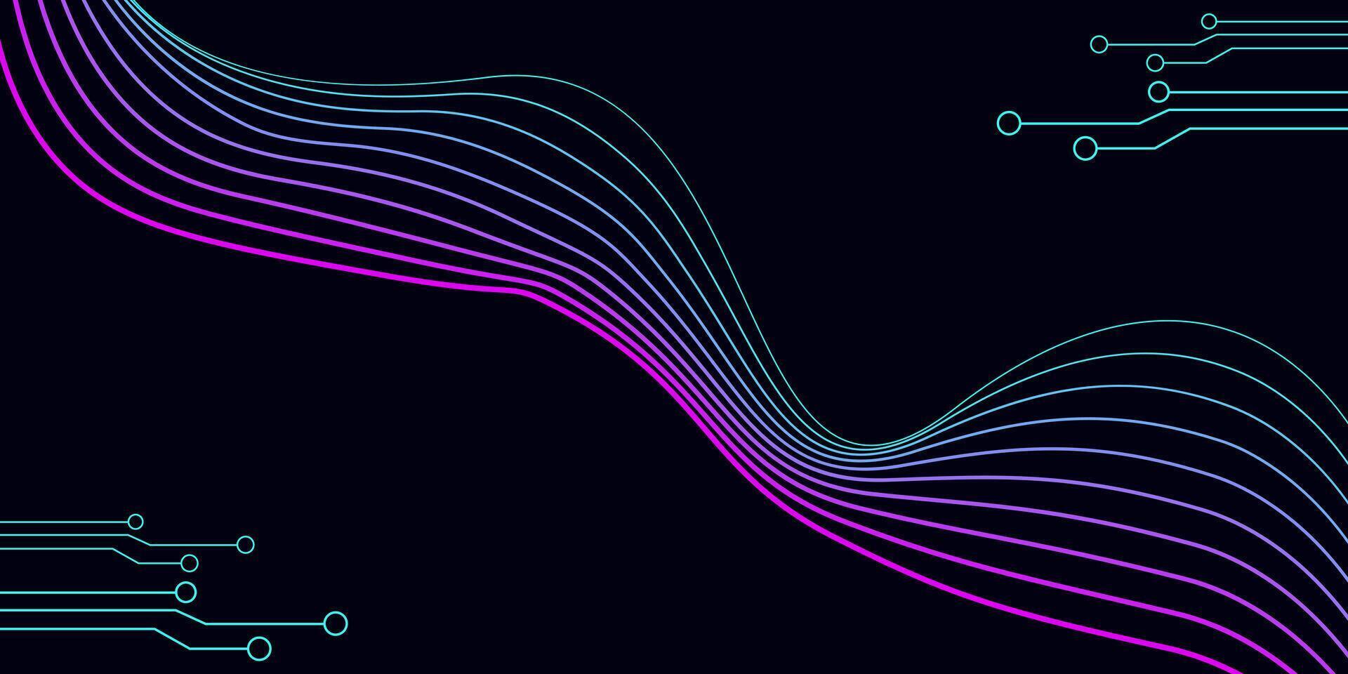 Tech template in cyberpunk style geometric shape. vector