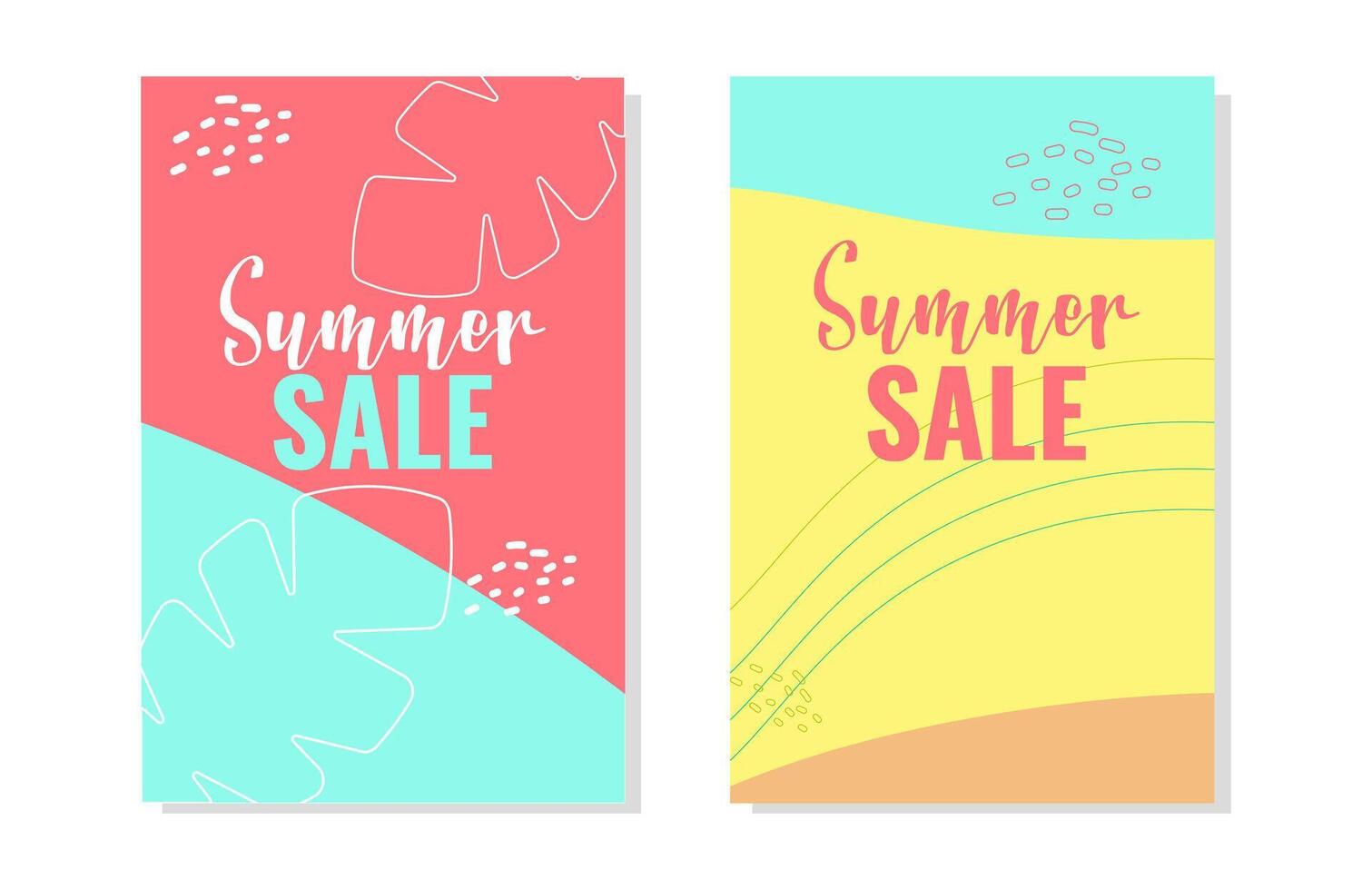 Summer sale layout template for banner coupon. vector