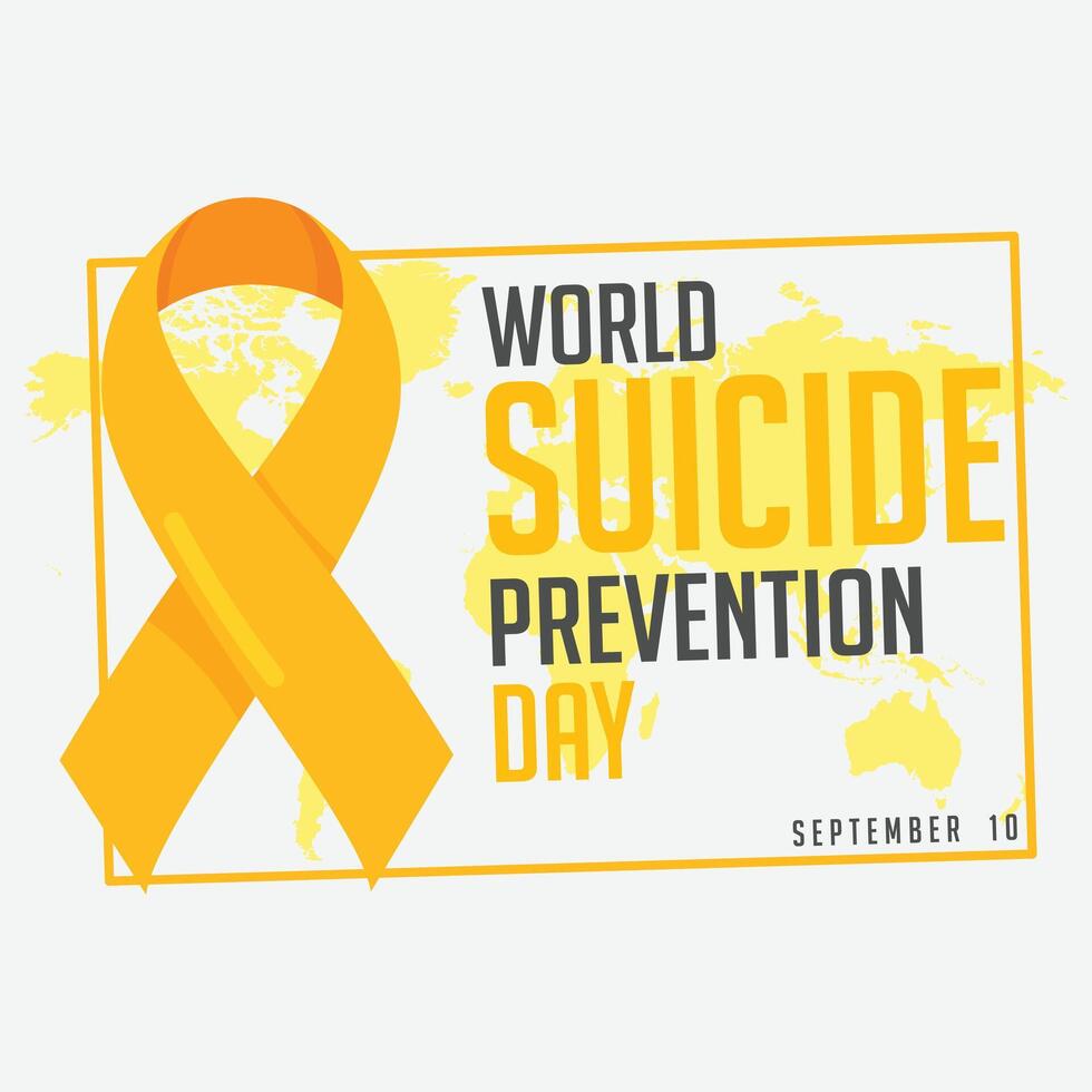 world suicide prevention day. design. September 10 vector