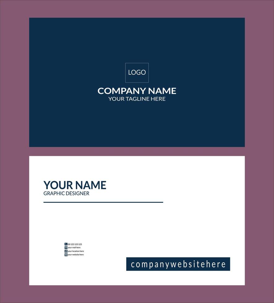 Professional Creative Business card vector