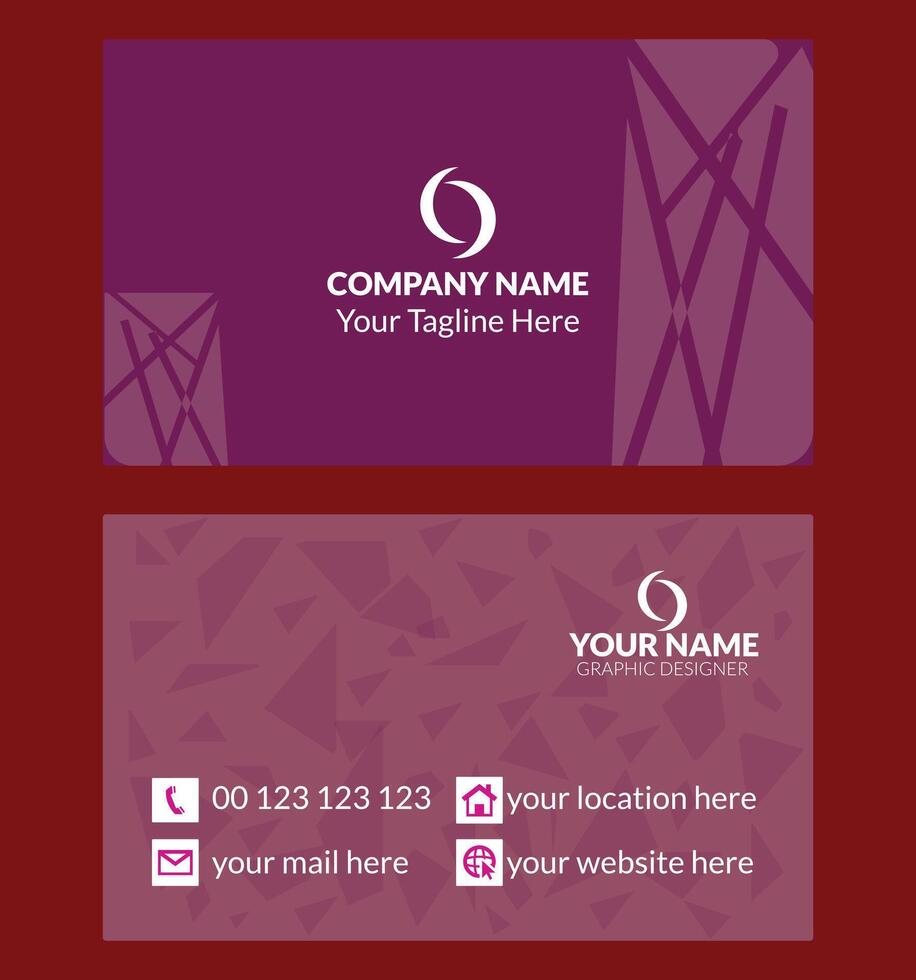 Professional Creative Business card vector