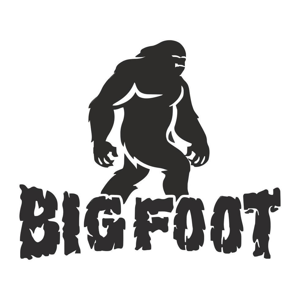 Big foot logo illustration vector