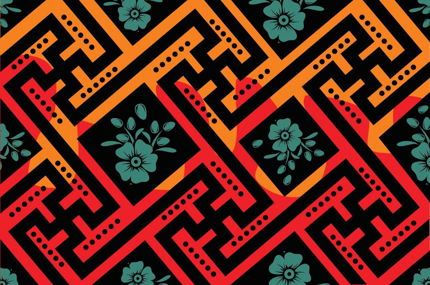 Very beautiful Indonesian Batik vector