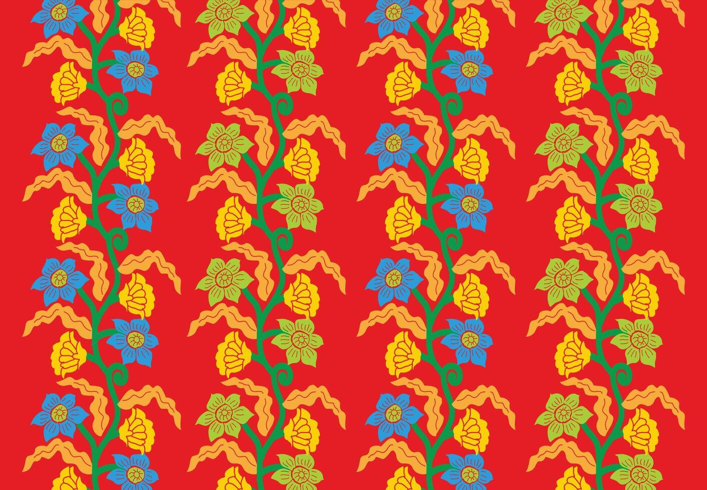PrintIndonesian batik motifs with exclusive and classic Balinese style floral and plant patterns are suitable for various purposes. EPS 10 vector