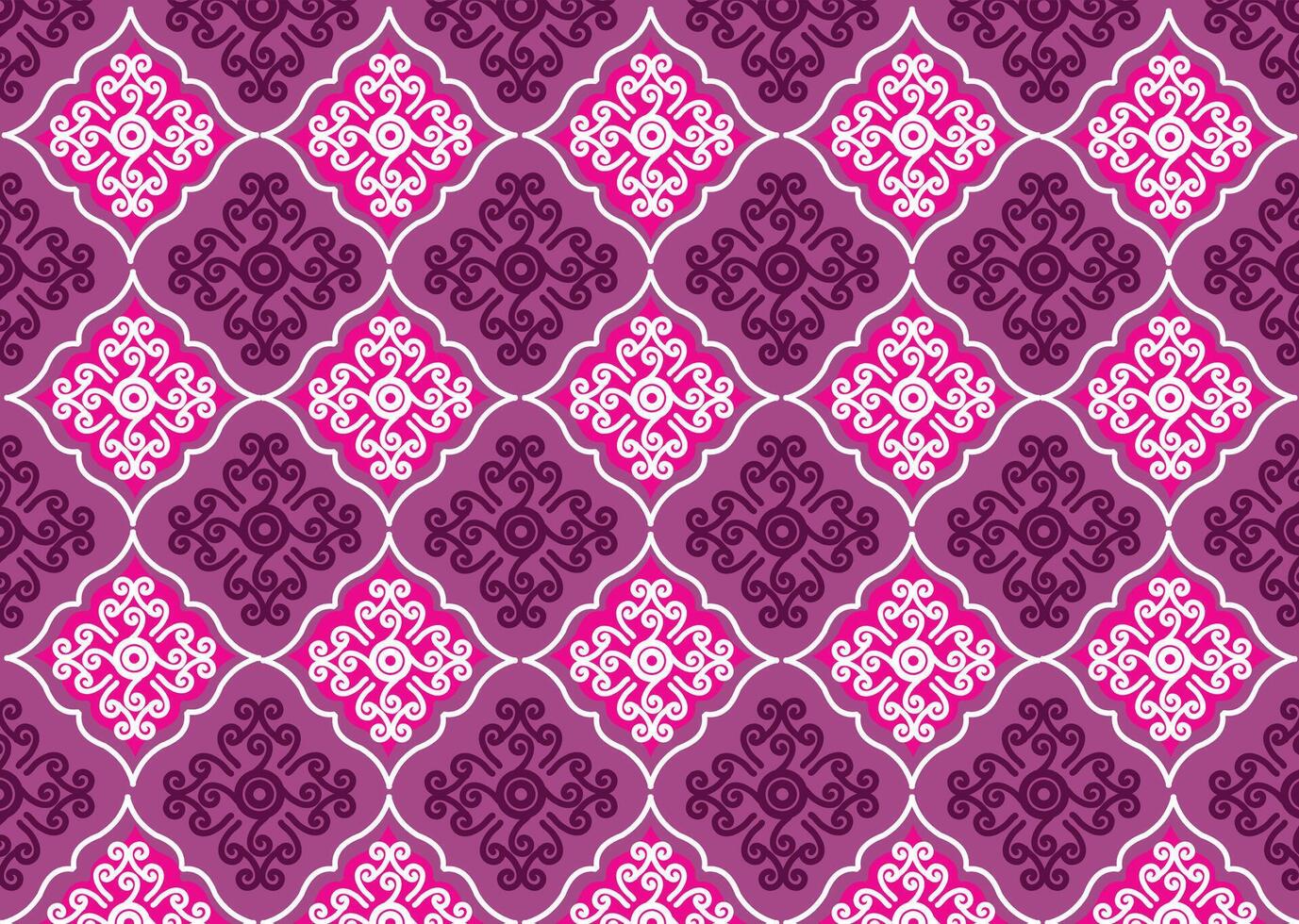 PrintIndonesian Batik is a very beautiful coloring technique on cloth vector