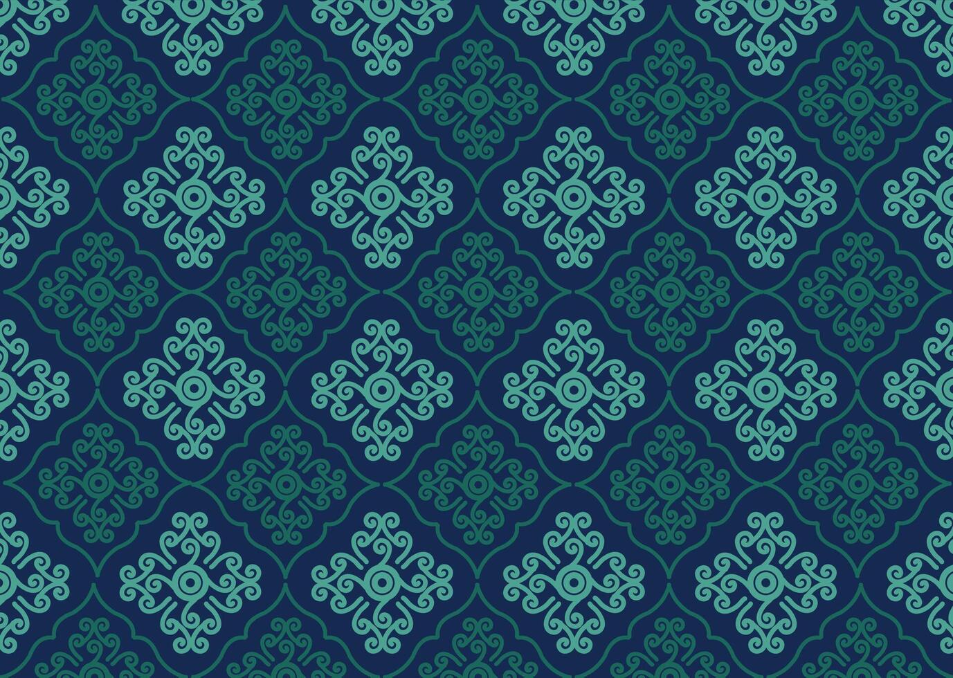 PrintIndonesian Batik is a very beautiful coloring technique on cloth vector