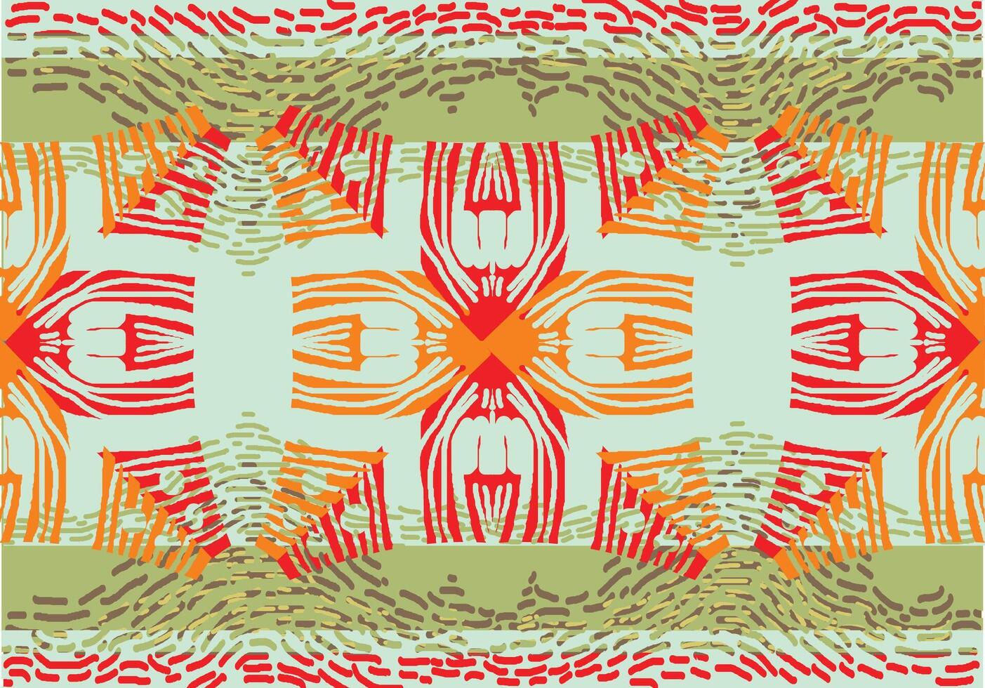 PrintIndonesian batik motifs with very distinctive plant patterns vector