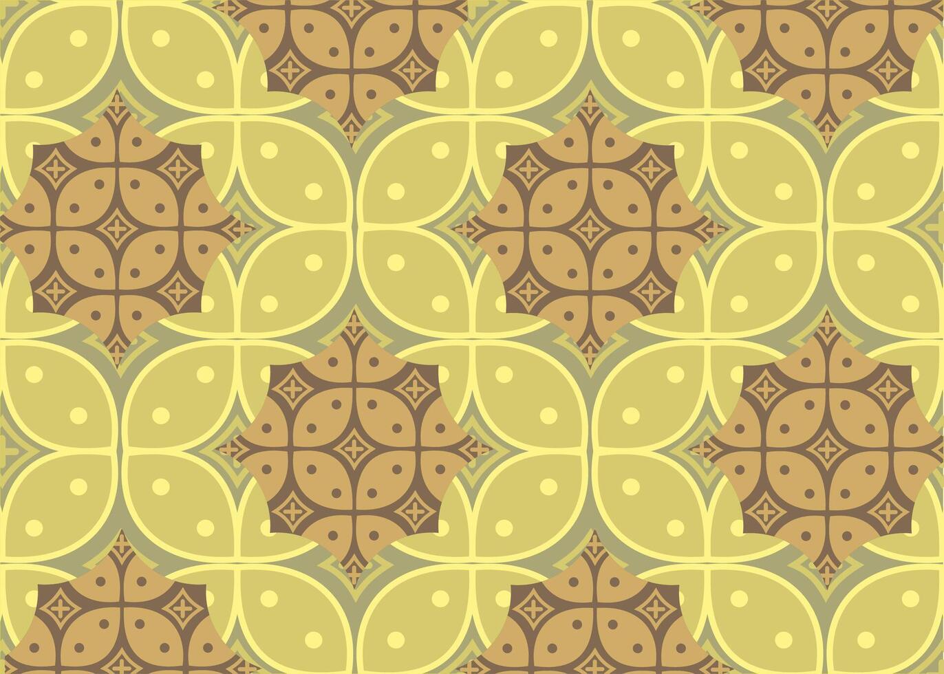 Indonesian batik motifs with very distinctive, exclusive plant patterns. EPS 10 vector