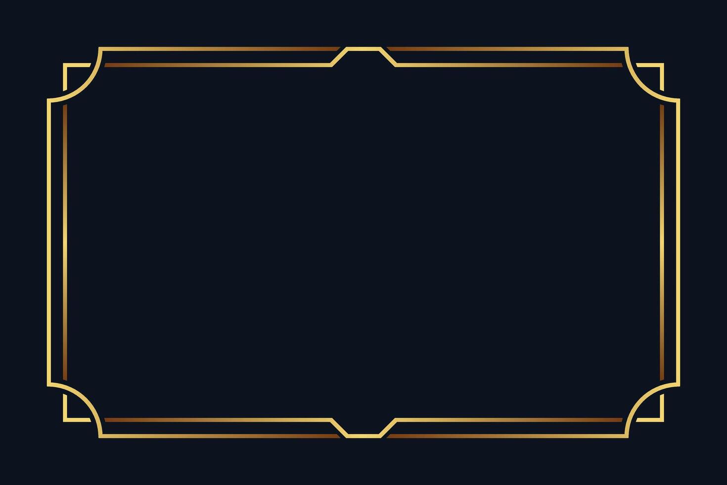 Royal golden frame luxury background with text space vector