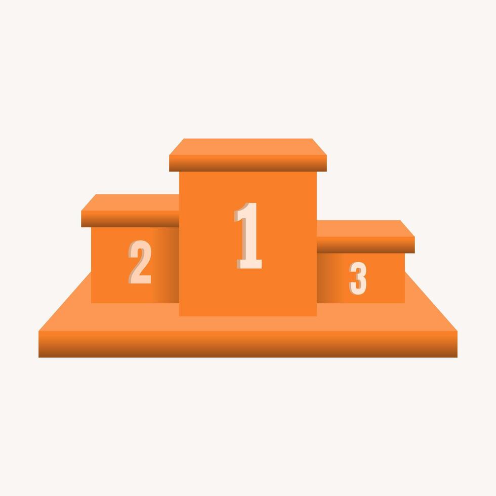 Modern champion podium ilustration vector