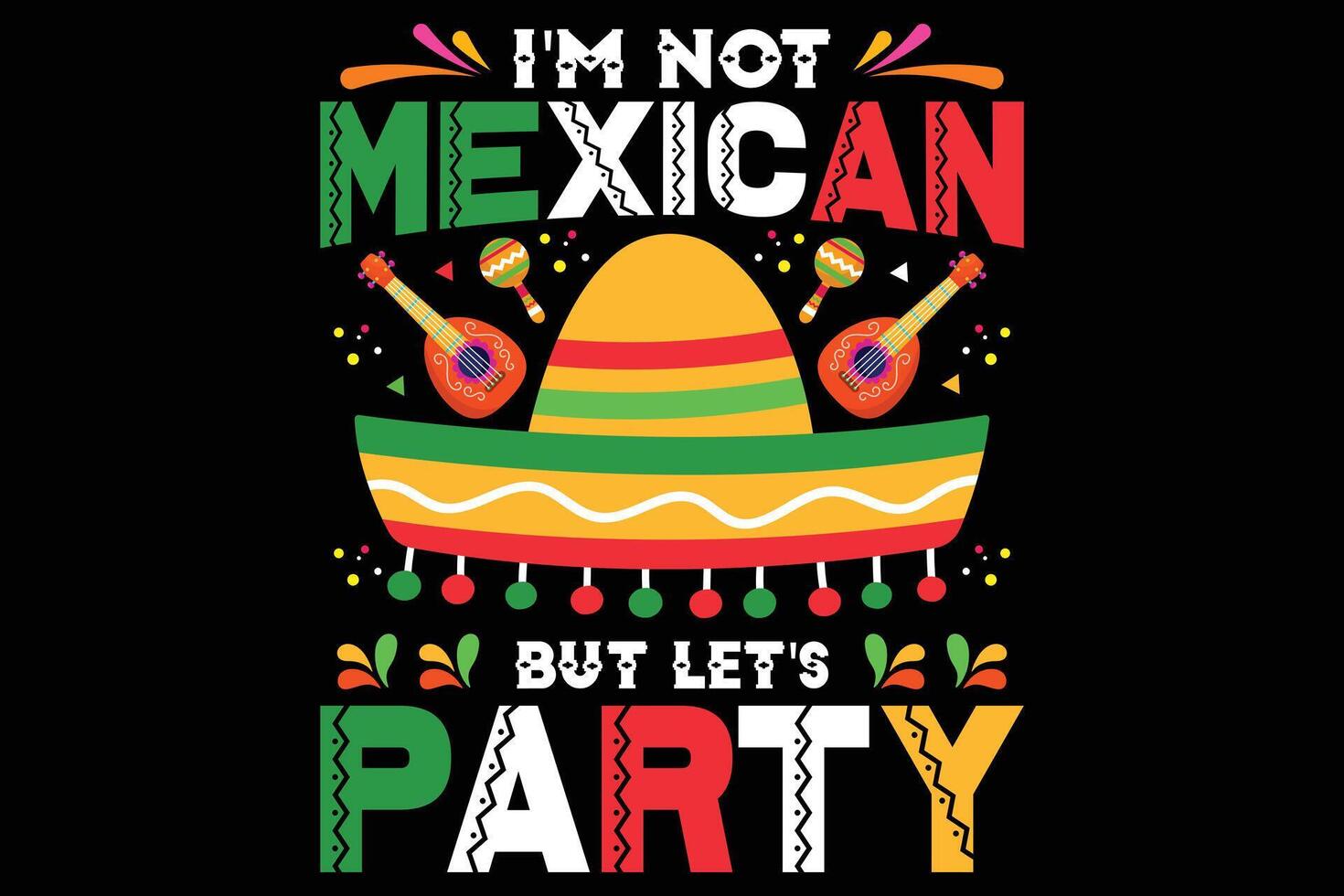 Cinco de Mayo Mexican new t-shirt design print ready file. vector