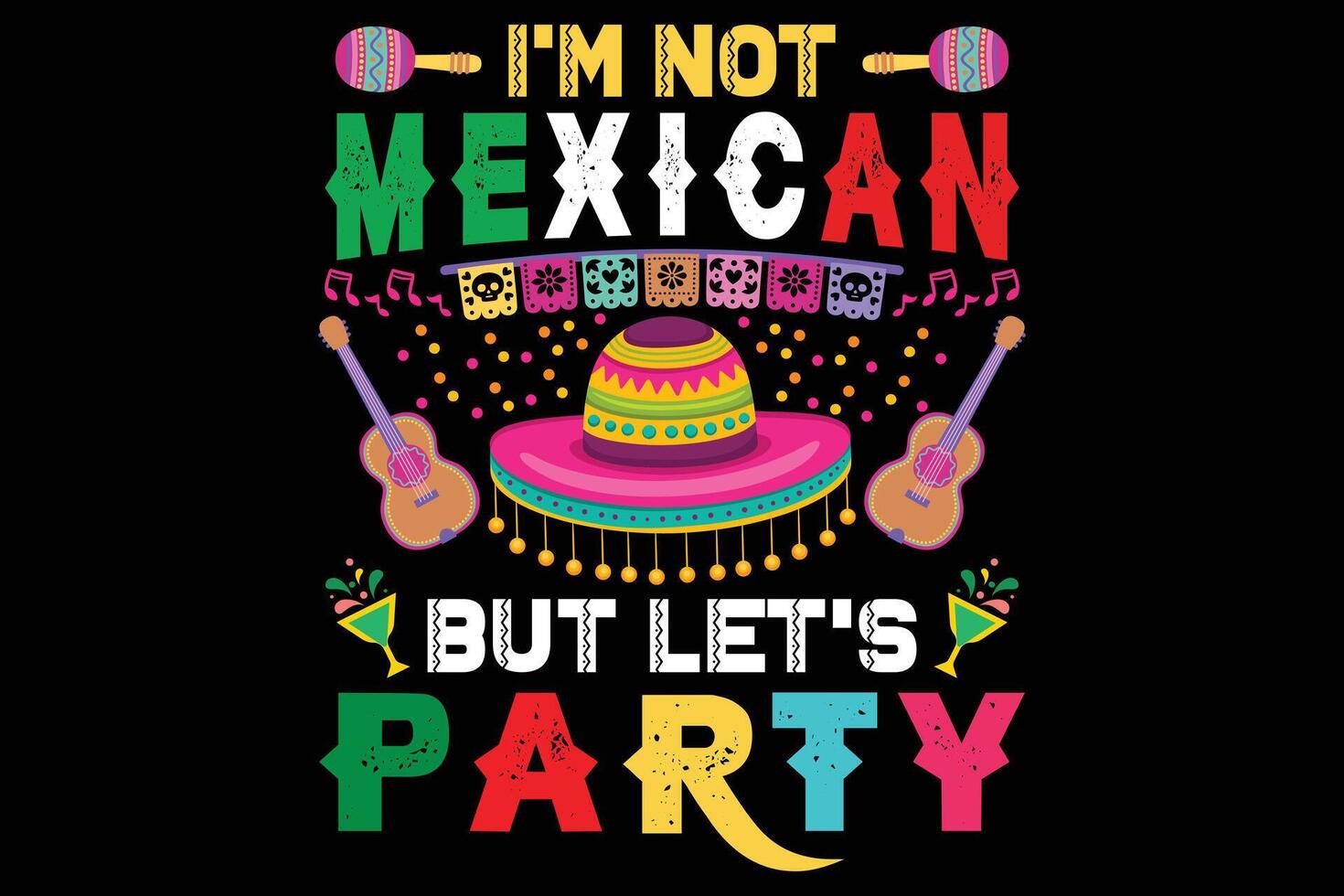 Cinco de Mayo Mexican new t-shirt design print ready file. vector