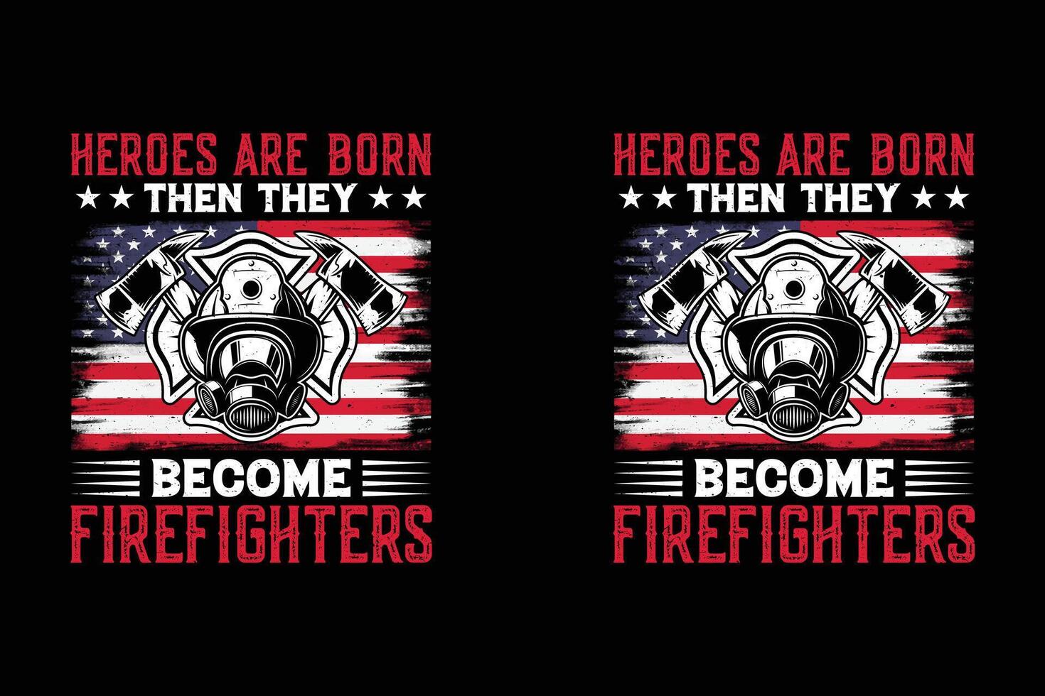 diseño de camiseta de bombero vector